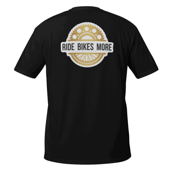 Ride Bikes More original design t-shirt back view - Drop 001